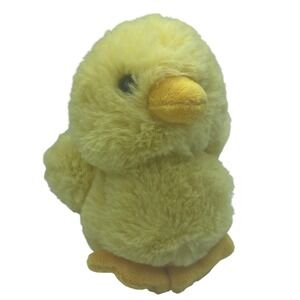 Goffa Yellow Chick Plush Stuffed Animal Bird 6" Easter Soft Toy Fuzzy